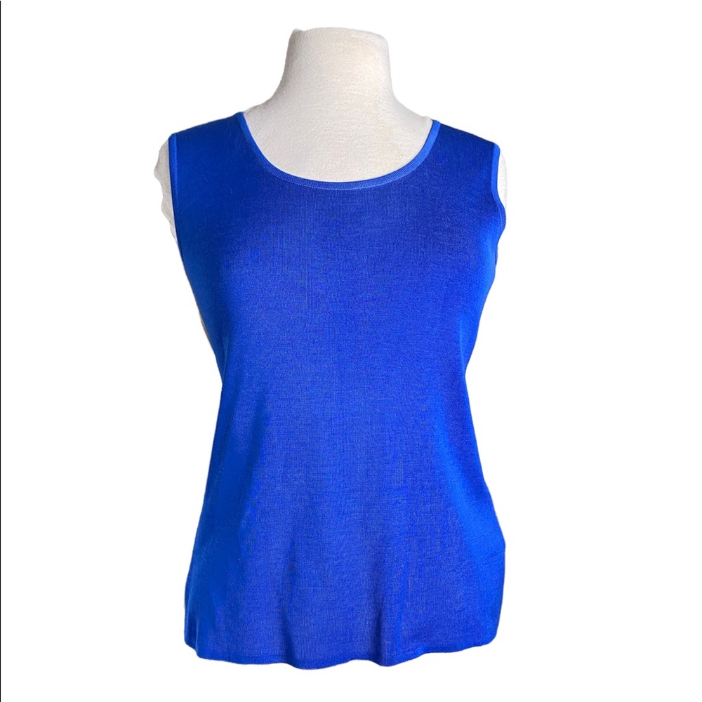 Ming Wang tank top, blue XS